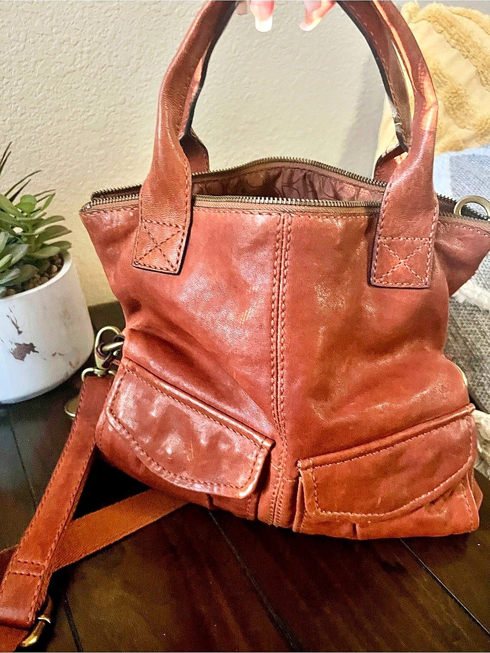 EUC Fossil Fossil Leather Satchel